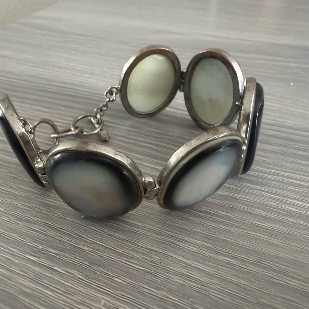 Silver Pearl Bracelet